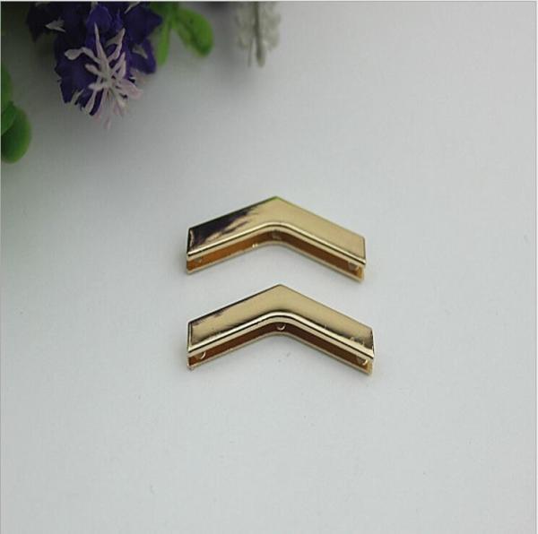 Designer handbag hardware decorative accessories gold metal corner angles protector