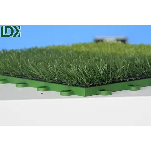 Gazon synthétique de jardin extérieur, dalles emboîtables, tapis de pelouse vert pour une belle pelouse à faible entretien