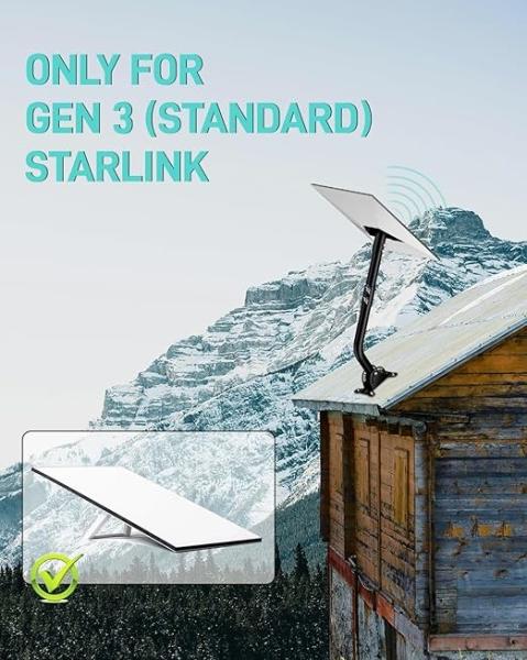 Kit de montage professionnel Starlink pour panneaux solaires support de montage murale réglable pour Starlink Gen 3 / V3