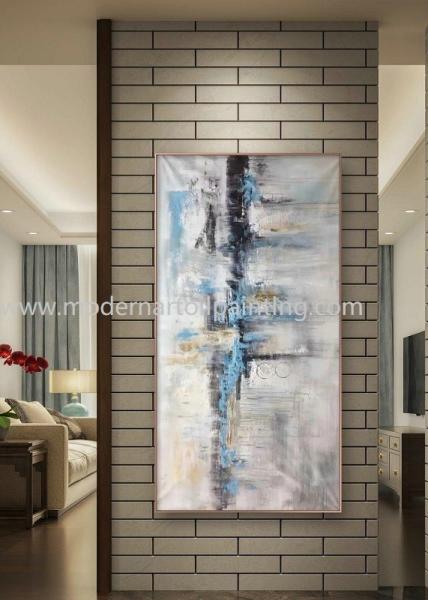 Modern Palette Knife Oil Painting Abstract Acrylic Paintings For Bedroom