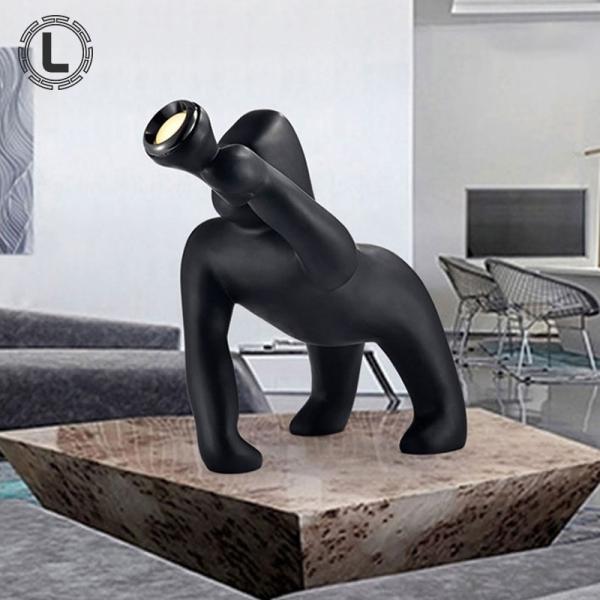 Black animal LED floor lamp standing modern style simple stand up lamp(WH-VFL-18)