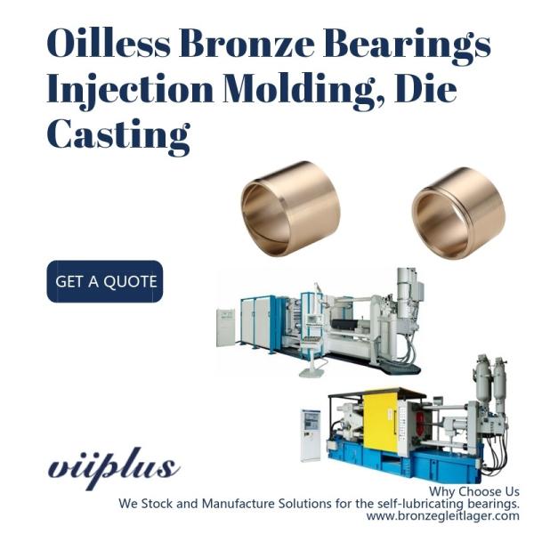 Oilless Bronze Groove Self Lubricating Bushing For Injection Molding , Die Casting