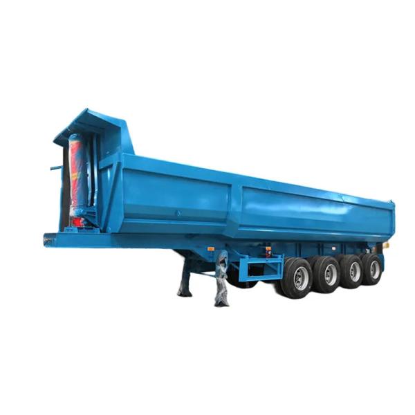 4-Axis HYVA Hydraulic Lift Cylinder Semi Trailer with Backflip U-Bucket Color Can Be Customized According To Customer Needs