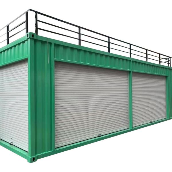 Courtyard Prefab Detachable Coffee Shop Restaurant Luxury Bar Led Flat Pack Container House