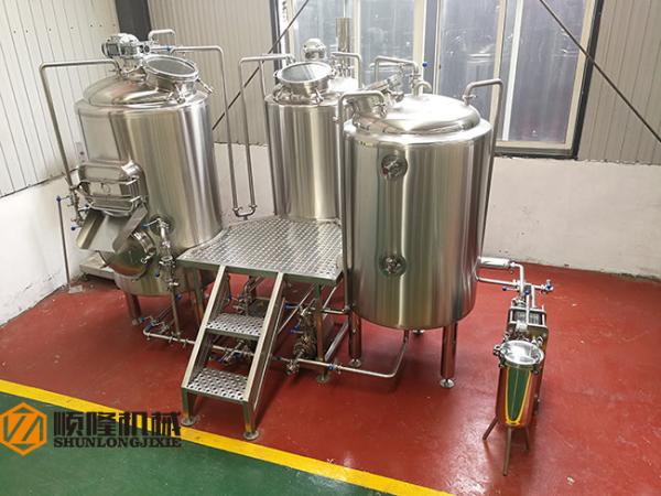300L Pub Brewery In Line Micro Brewing Equipment For Craft Beer