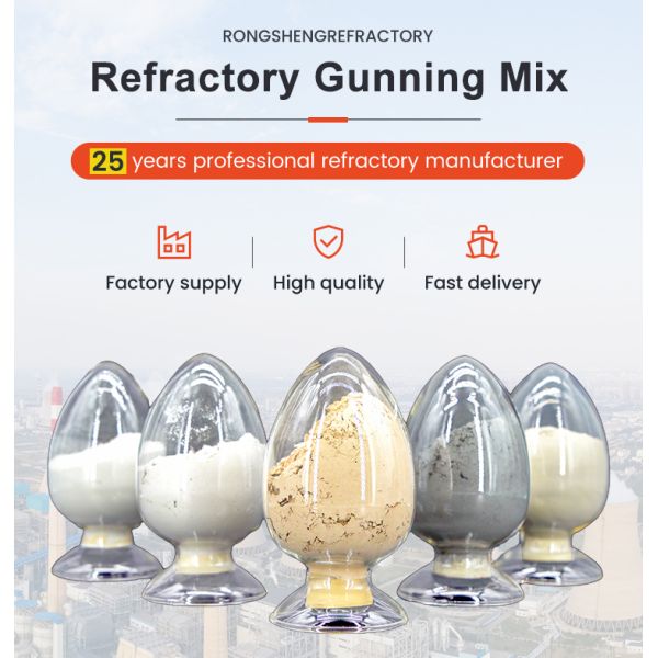 Industrial Furnace Refractory Gunning Materials Alumina Magnesia Gunning Mix For Boiler And Kiln Unshaped Refractory