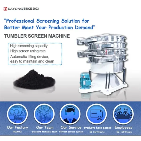 Dy Circular Screen Tumbler Silica Sand Vibration Screen Machine