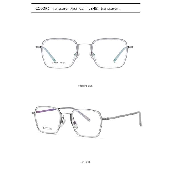 Титан ацетата ультра освещает объектив коробки металла CE стекел ясный