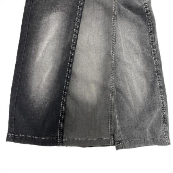 Motif TISSU TEINT EN FIL Noir Couleur Été Léger Design Slub Tencel Lyocell Denim Élastique pour Jeans