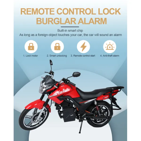 Rechargeable Fat Wheel E Motorcycle Scooter Electric Pit Bike For Adults 60 Mph