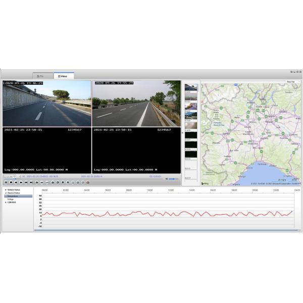 Портативный мини 4CH SD-карта Автомобильный камерный рекордер с GPS-отслеживанием грузовиков