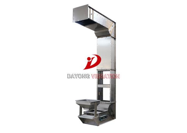 Carbon Steel Large Handling Capacity Bucket Elevator Conveyor For Silo