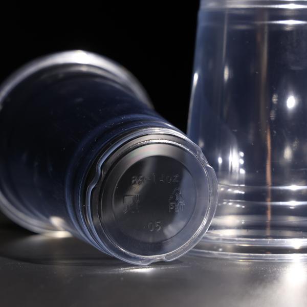 Water Resistant Plastic Drinking Cup PET Single Use Plastic Cups Customizable Size