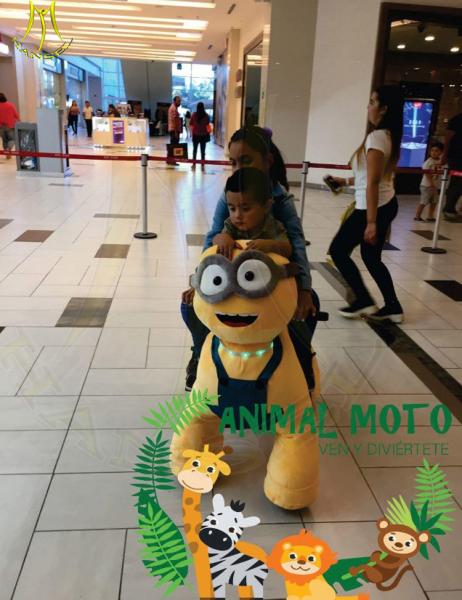 Hansel Zoo animals toys for children zippy walking pets plush riding horse toy shopping mall