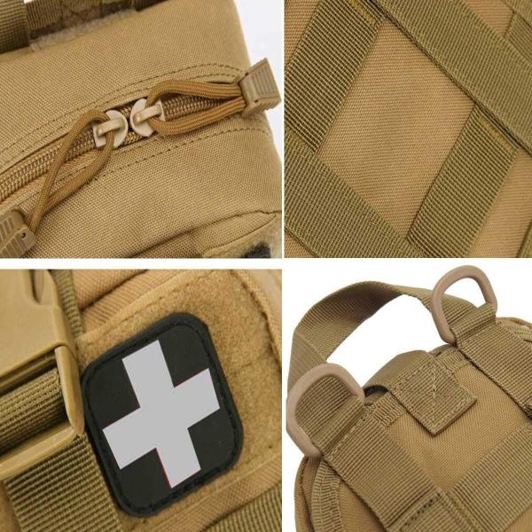 1000D Molle Ifak Pouch Rip Away, Tactical Tear Away Medical Pouch Empty, Military First Aid Pouch Bag Only for Camping
