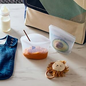 Microwave Dishwasher Safe, Leak-free, Bundle Pack Bowls, Reusable Silicone Clear Bowls