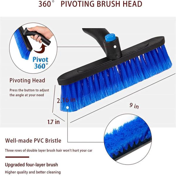6Inch Extendable Windshield Snow Scraper For Trucks