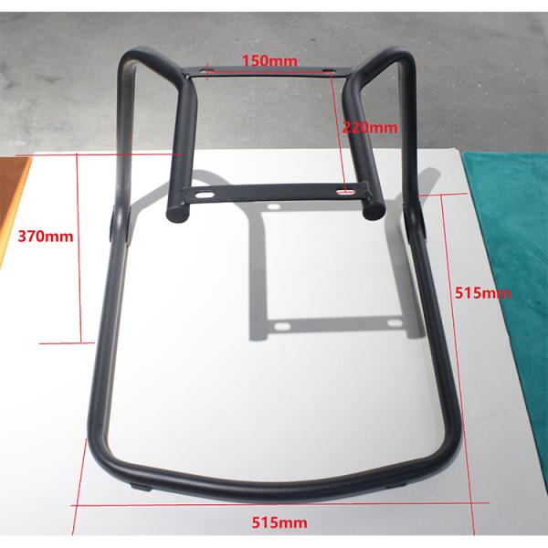 Elegante silla de oficina de hierro negro marco de metal, base de la silla de oficina, 515 × 515 × 370 mm