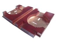 Protuberancia de aluminio modificada para requisitos particulares del disipador de calor del disipador de calor de cobre que raspa para el ordenador Mainboard