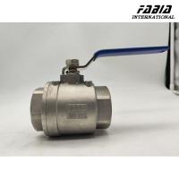 Fabia 1/4'' 3 Way Thread Ball Valve électrique réglable type en acier inoxydable