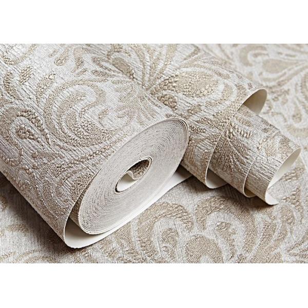 Eco - friendly Vinyl Retro Vintage Wallpaper for Hotel , House Decoration