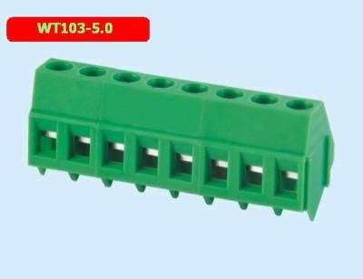 TB de vis de la carte PCB WT103-5.0, espaçant 5.0mm, ventes directes d'usine
