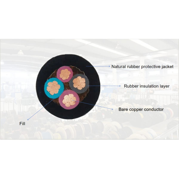 Rubber Cable Mining Cable 10mm-240mm Standard Copper EPR PCP Heavy Duty