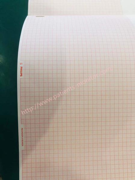 Caixa de papel térmica de gravação diagnóstica M2483A philip A4 8,5 de 8 almofadas * em 11 na grade vermelha para TC10 TC20 TC30 TC40 TC50