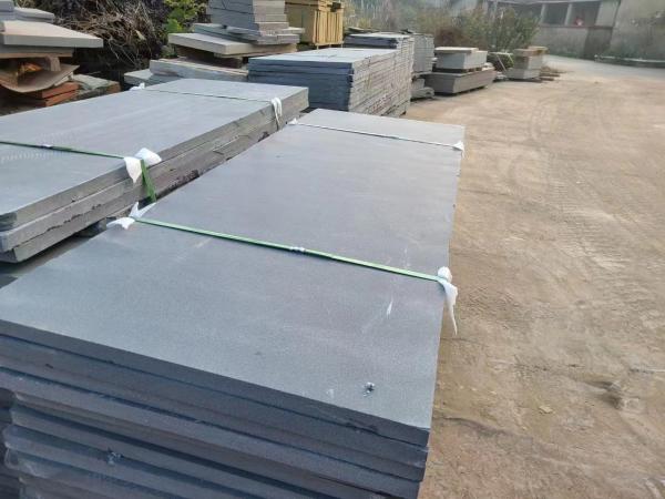 Dark Grey Natural Sandstone Tiles For Home Decoration 300x100mm