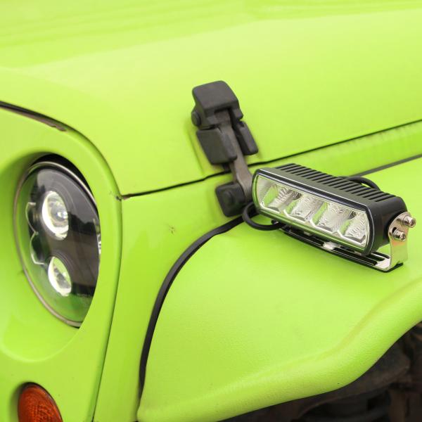 6 Inch 20W Slim LED Work Light Bar Amber Fog Drive Lamps For Offroad Trucks Boat ATV 4x4 4WD Marine Trailer Driving Barr