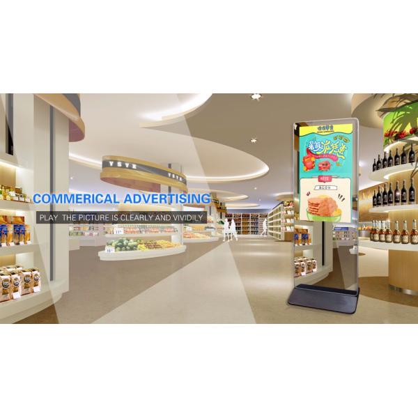 43 Inch Floor Stand Digital Signage Kiosk Led Magic Mirrors Monitor With Sensor Switch