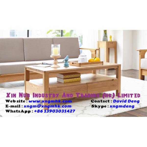 Wood color OAK Wooden Rectangle Coffee Tables Living Room Furniture