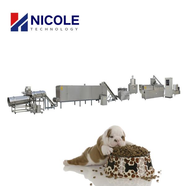 Linha de processamento de alimentos para animais de estimação com acionamento elétrico para cães e gatos aço inoxidável 304