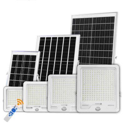 200W refroidisseur blanc lampes d'inondation solaire avec télécommande