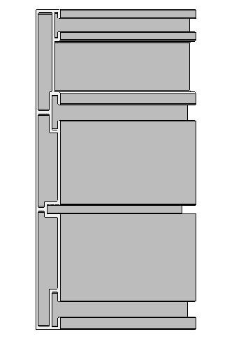 Aluminum Alloy Surface Mounted LED Profile For Double Layers Curtain Lighting 150*100mm