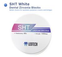 ODM SHT Blanc de plusieurs couches de zirconium en blanc Laboratoire dentaire Cad Cam de plusieurs couches de zirconium Bloc