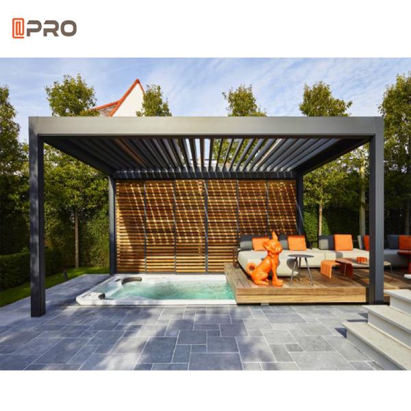 Automatic Waterproof Outdoor Customized Garden Aluminum Pergola Louver Roof