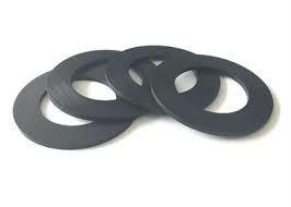 Ring Shape Plastic Molded Parts Black Color High Precision Wooden Case Packing