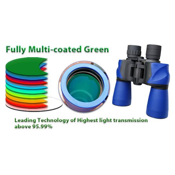 7x50 Blue Military Grade Waterproof Binoculars Telescope For Adults Hunting