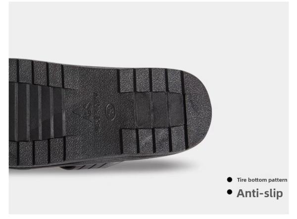 Zapatillas antiestáticas de PVC con diseño cruzado de seis orificios, SPU suave, taller de fábrica de electrónica