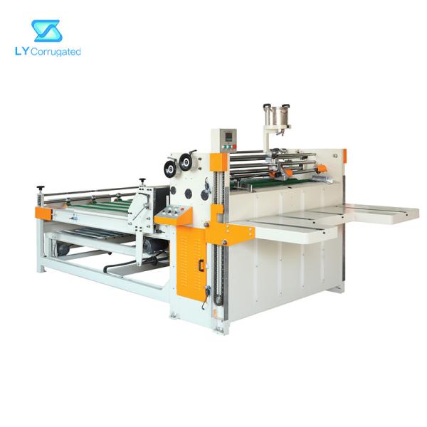 Main alimentant le pliage de cartons de 7 couches et collant la machine piquante de machine