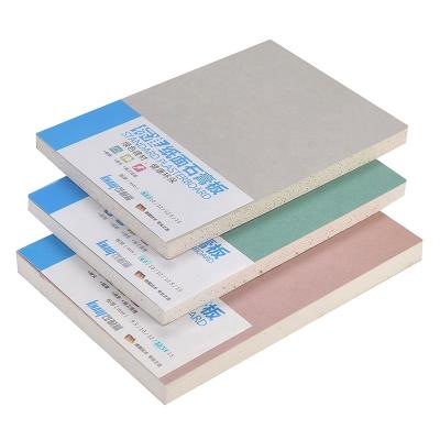 fogo de papel grosso da placa de gipsita de 9.5mm - resistente para a separação interna da parede