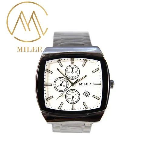 Montre habillée Miler Quartz, étanche à 30m, en acier inoxydable