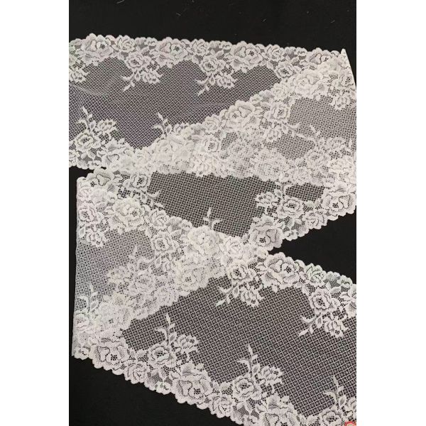 NYLON SPANDEX WIDE LACE TRIM,LARGE EDGE LACE,ELEGANT BROAD LACE BORDER,