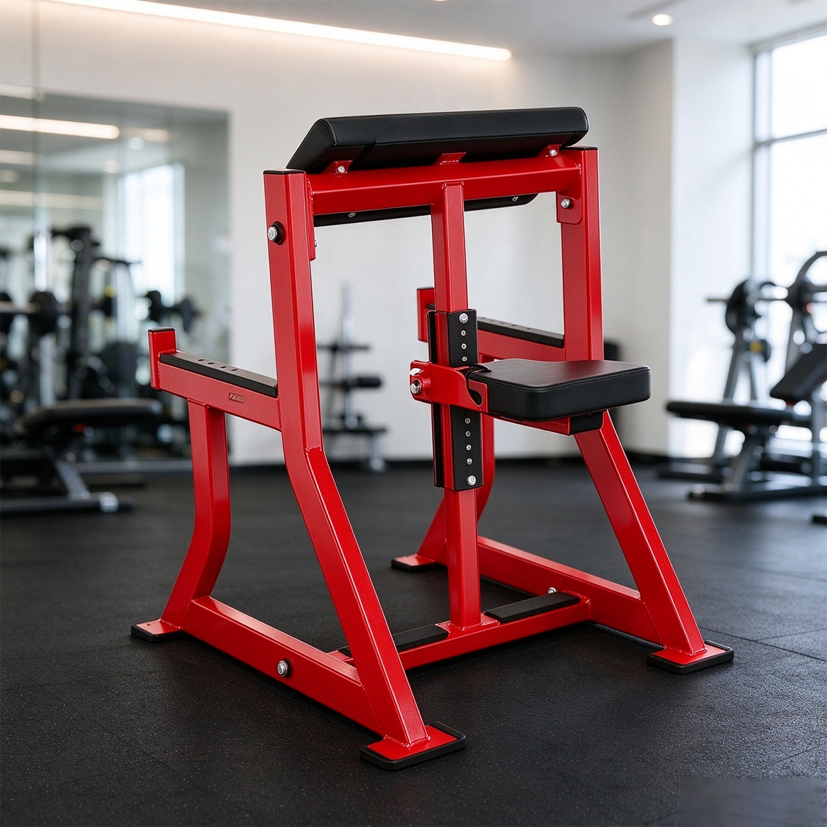 Seated Biceps Curl Machine Steel Strength Equipment for Arm Muscle Training in Commercial Gyms