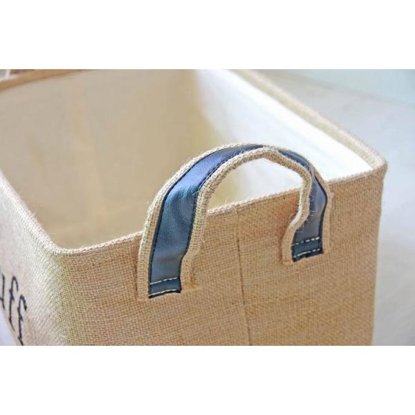 Waterproof Jute Collapsible Foldable Laundry Basket washing basket