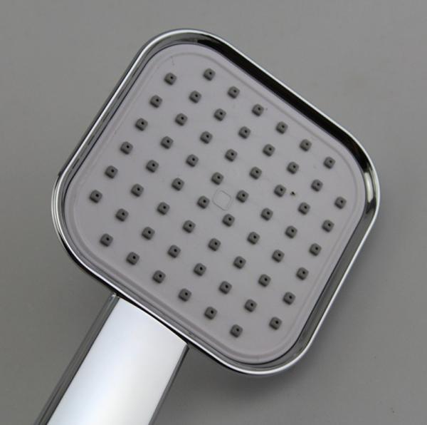 Square shape one function chrome plating high pressure water saving bathroom hand shower