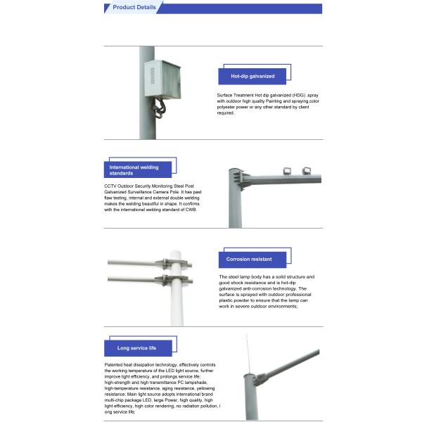 Outdoor Lighting 100w Solar Street Light with 80 Color Rendering Index and 120° Beam Angle