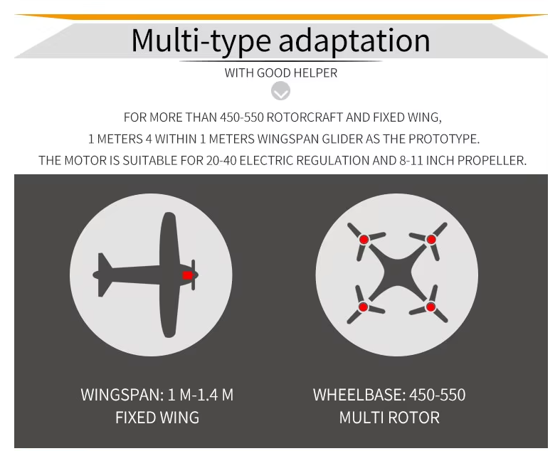 Sunnysky X3120 Kv1100  Brushless Motor For Rc Helicopter Airplane