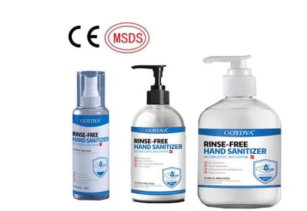 Portable Antibacterial Hand Sanitizer Rinse Free For Public Places Personal Care